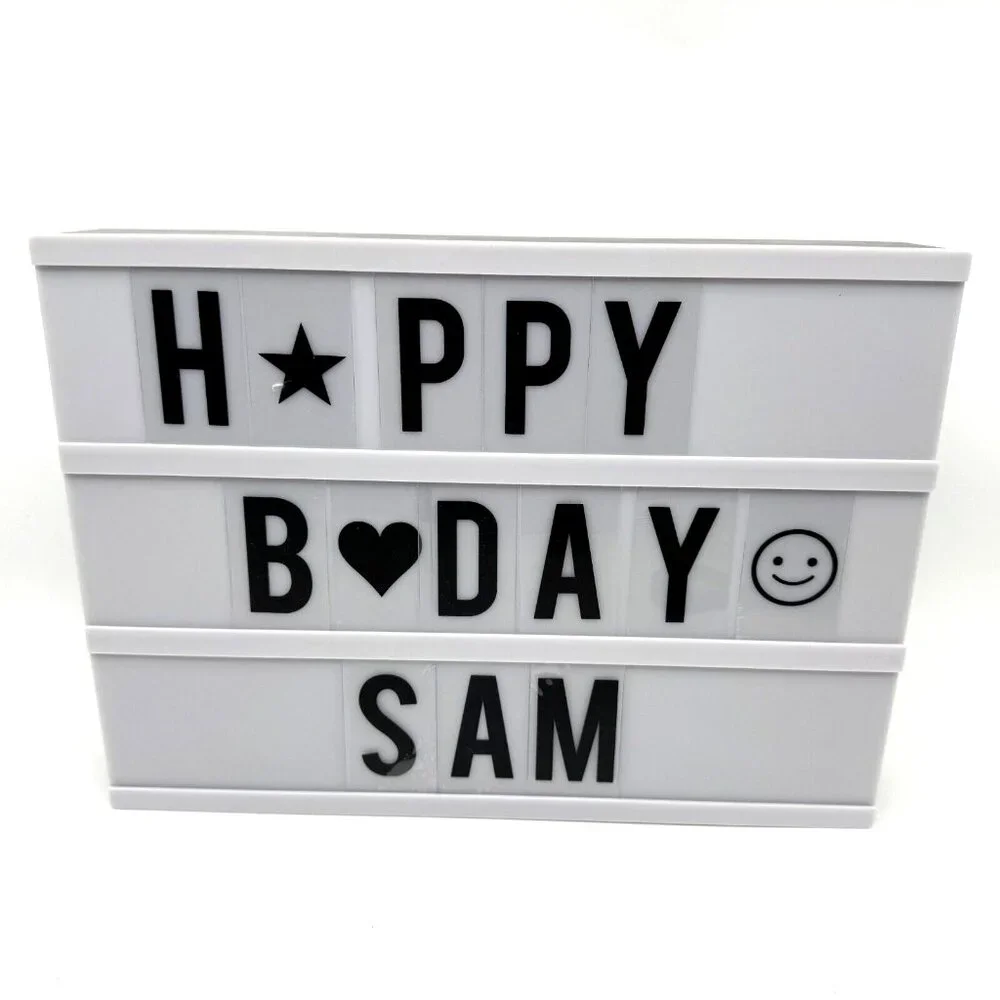 Cinema Light Box Message Board with Letters, A4 12